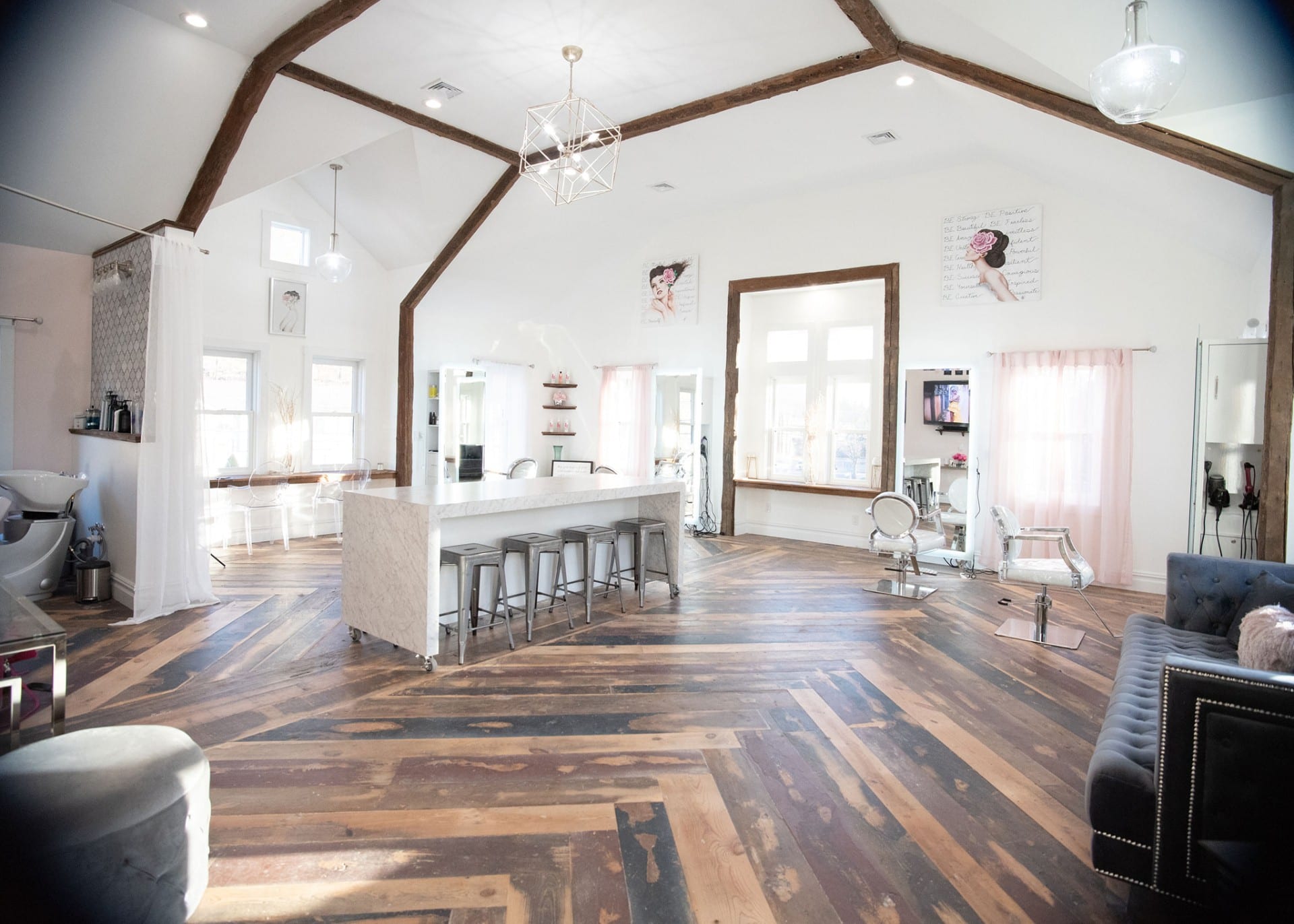 BE Studio — vaulted ceilings and natural light